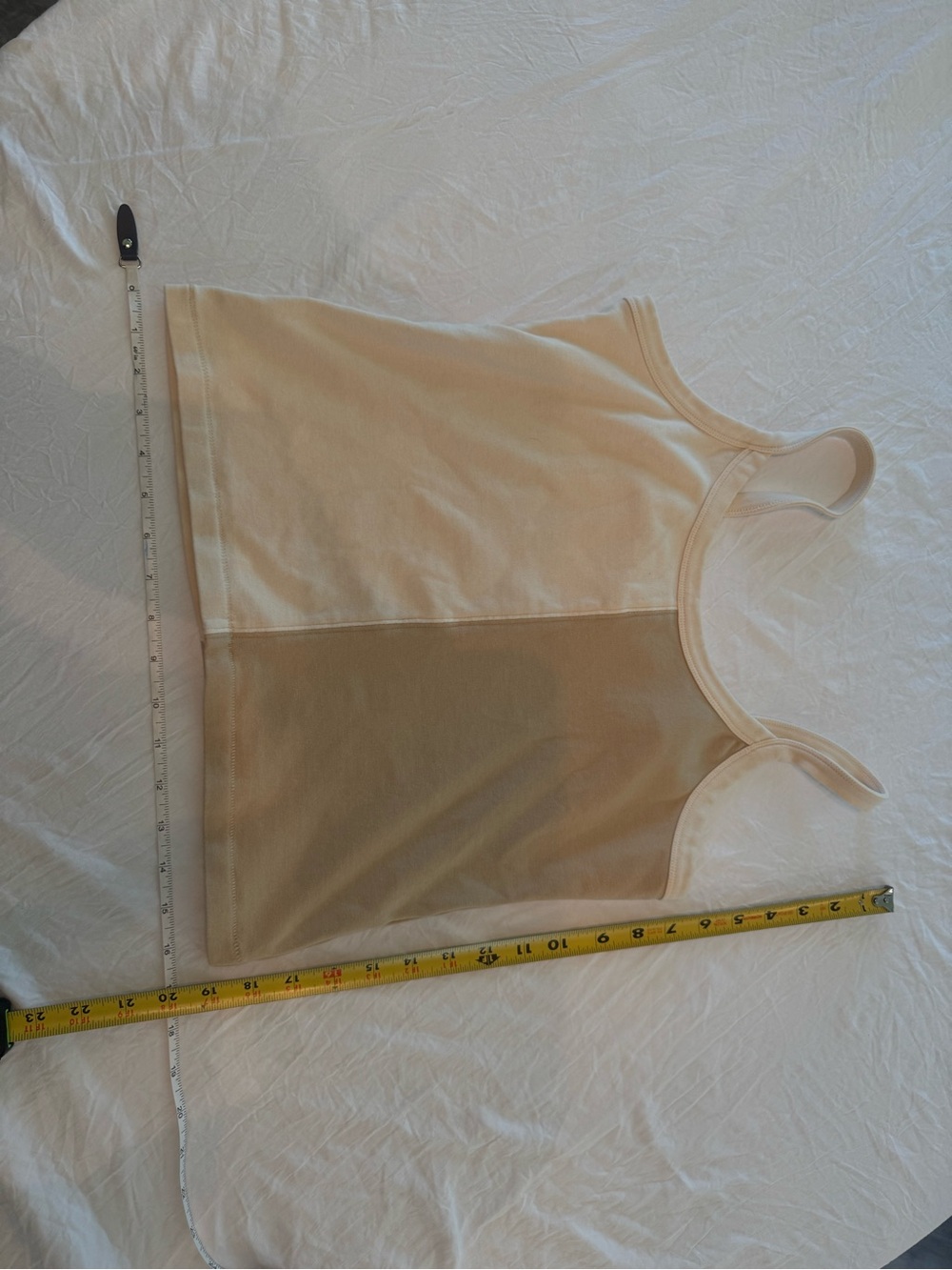 Madewell Two-Tone Cream Tank